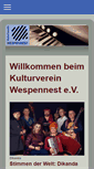 Mobile Screenshot of kulturverein-wespennest.de