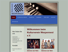 Tablet Screenshot of kulturverein-wespennest.de